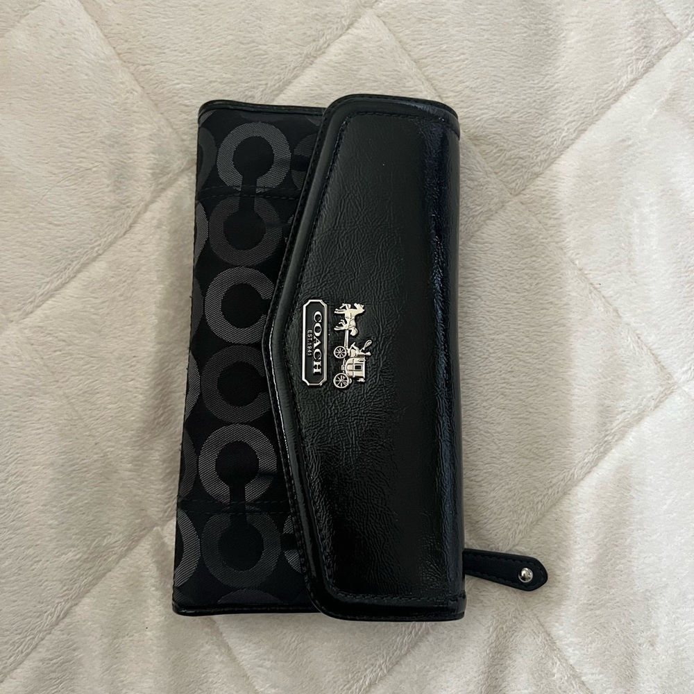 Black Coach wallet used